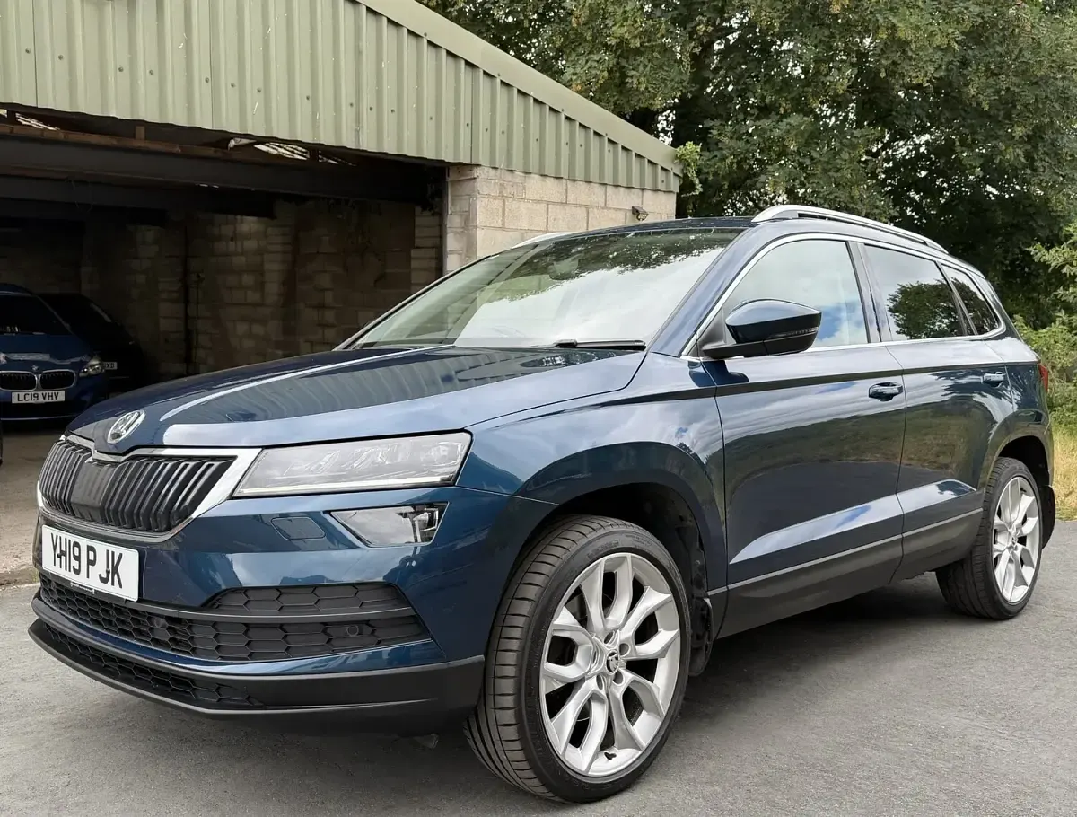 Used Skoda Karoq 150 HP (110 kW) 2019 Blue SUV