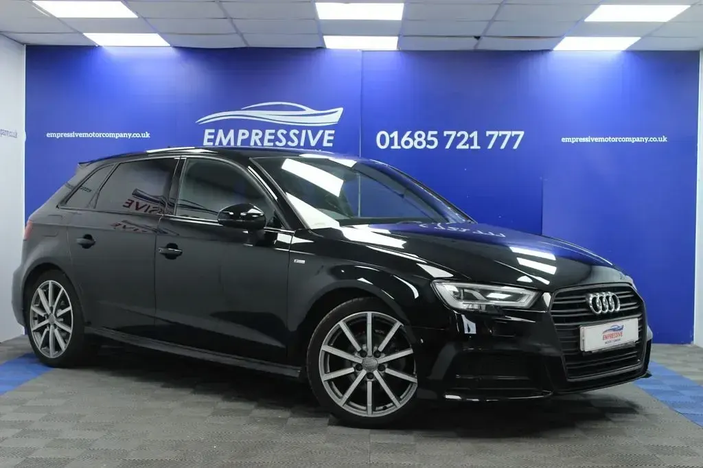 Used Audi A3 Sportback Black Edition 116 HP (85 kW) 2018 Black Hatchback