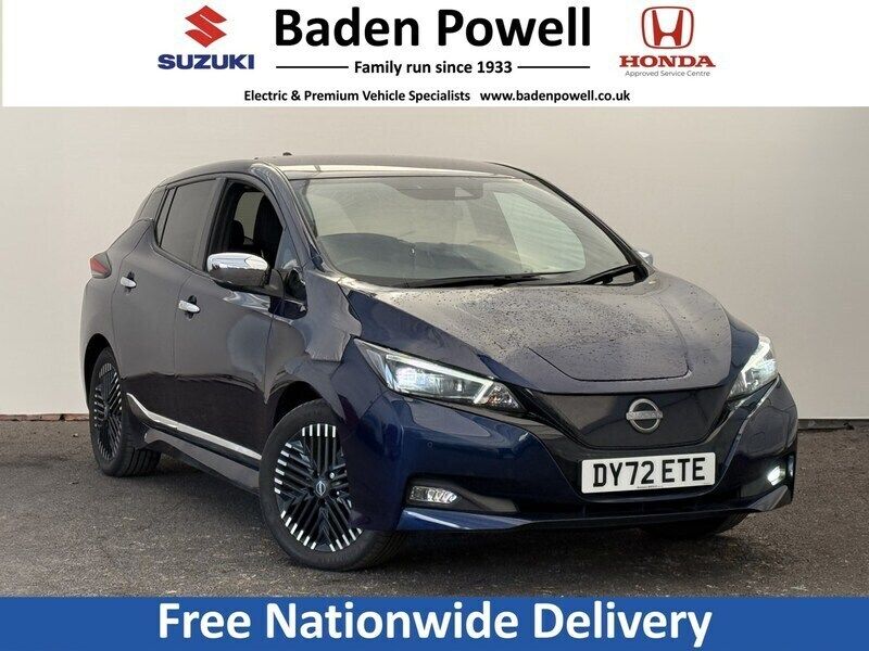 Blue Used 2022 Nissan Leaf Tekna Hatchback | £13,275 (A bit pricey) - Image 1/4