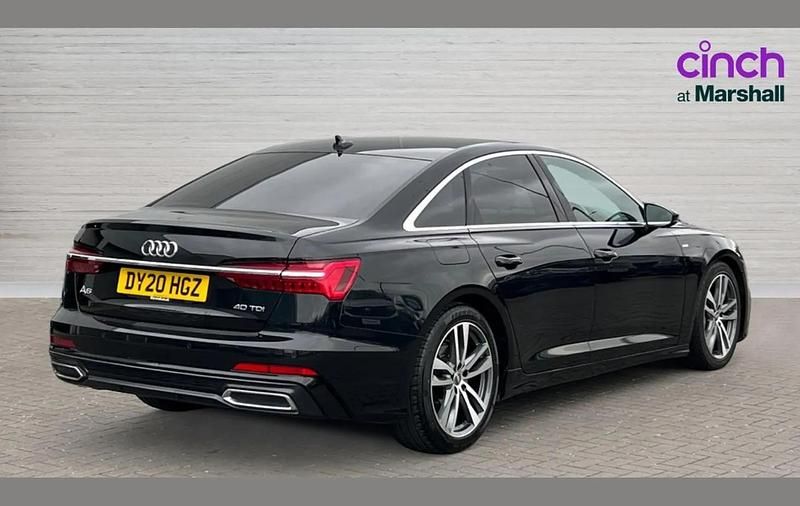 Begagnad Audi A6 S-Line 204 HK (150 kW) 2020 Svart Sedan