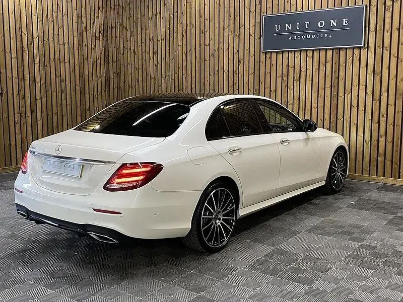 Used Mercedes E300 AMG line 2020 White Sedan