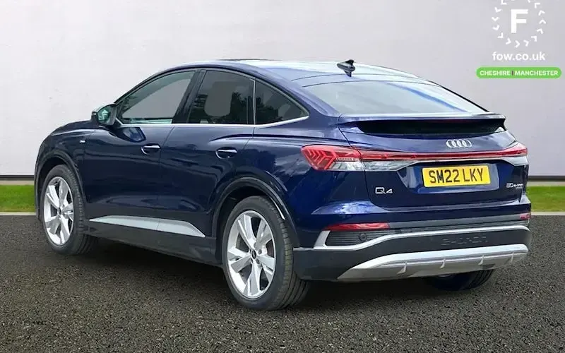 Used Audi Q4 Sportback e-tron S-Line 219 kW (299 HP) 2022 Blue SUV