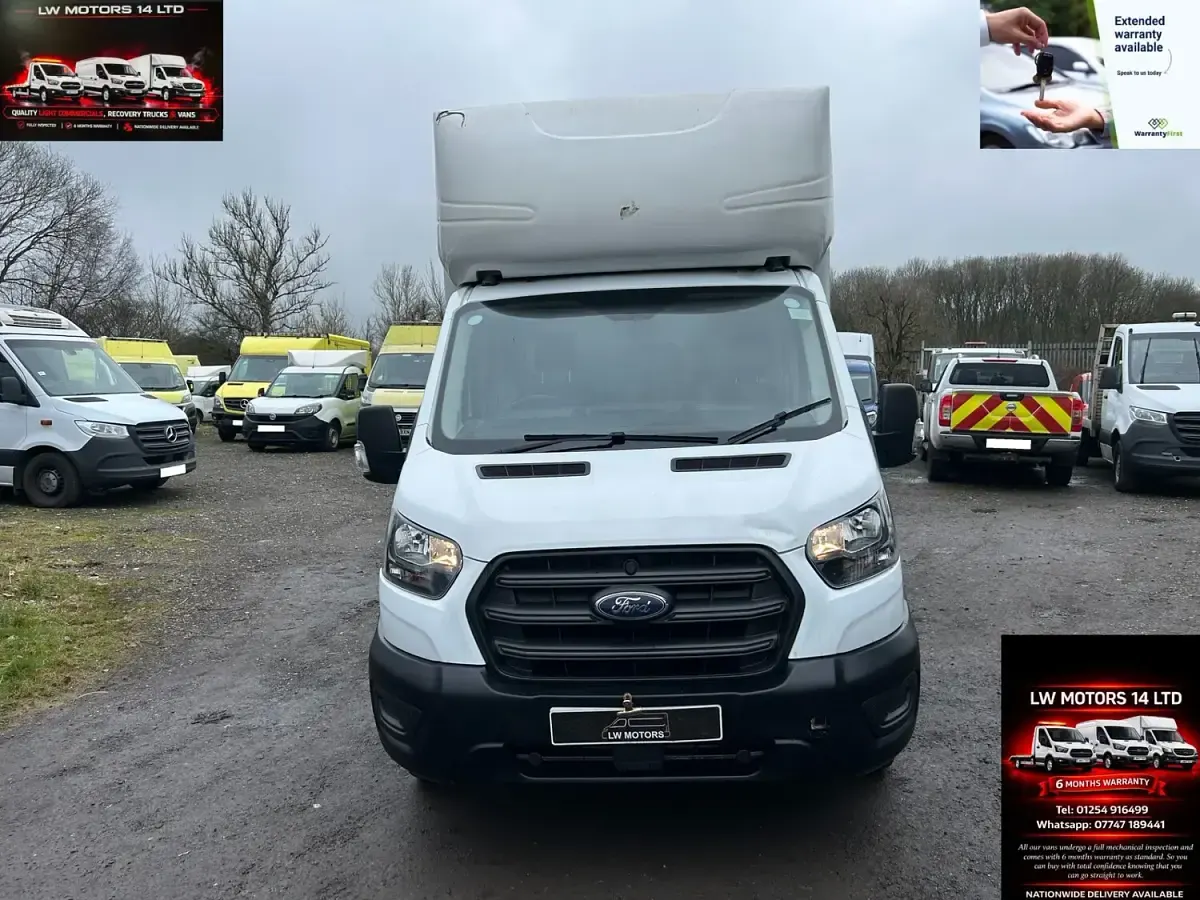 Used Ford Transit 130 HP (95 kW) 2021 White Cabriolet