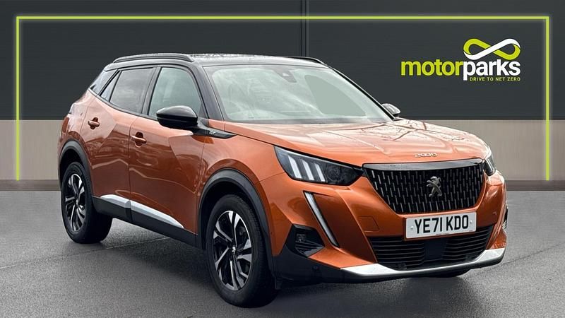 Orange fusion metallic Used 2021 Peugeot 2008 GTi SUV | £13,250 (Fair price) - Image 1/4