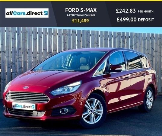Red Used 2016 Ford S-MAX Titanium MPV | £9,999 (Good price) - Image 1/1
