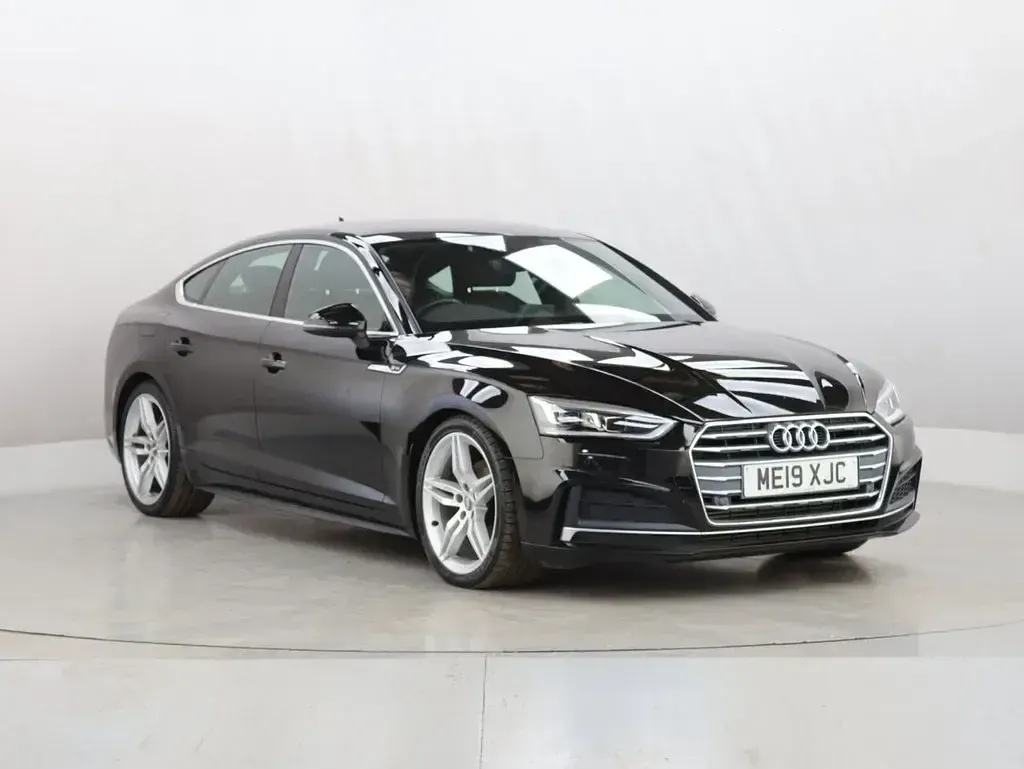 Used Audi A5 Sportback S-Line 150 HP (110 kW) 2019 Black Hatchback