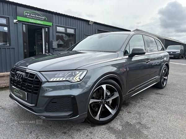 Grey Used 2021 Audi Q7 Black Edition SUV | £37,950 (Fair price) - Image 1/4