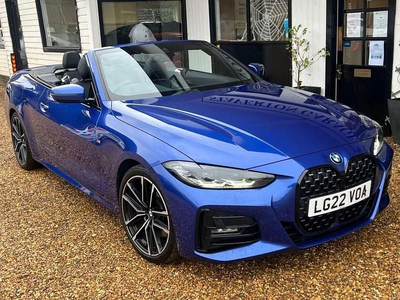 Blue Used 2022 BMW 420 M Sport Cabriolet | £27,999 (Good price) - Image 1/4