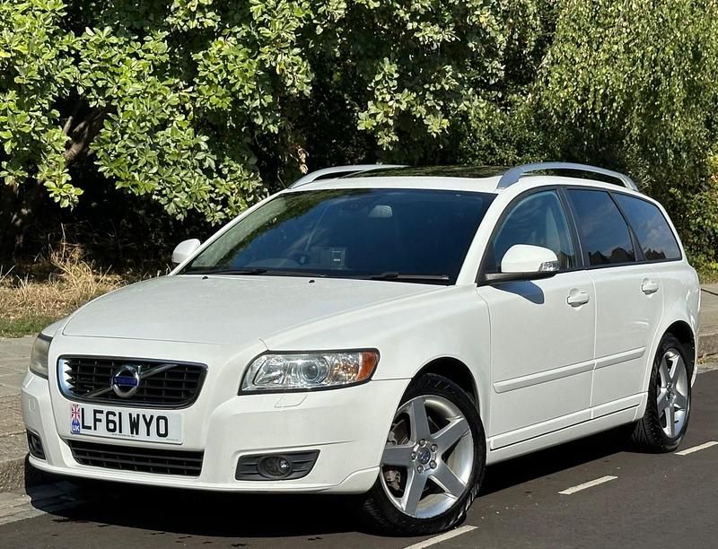 White Used 2022 Volvo V50 SE Lux Estate | £6,995 - Image 1/4