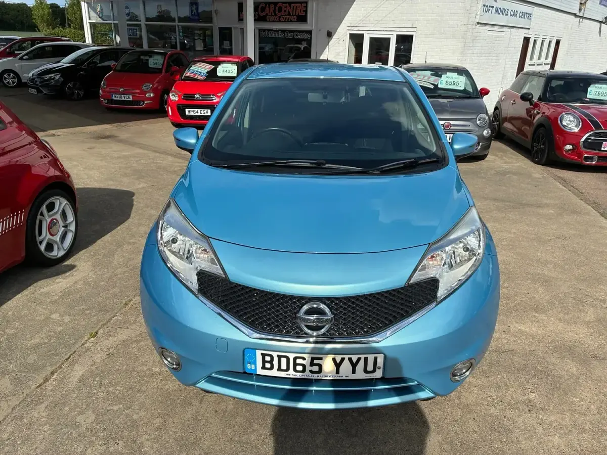 Used Nissan Note Acenta 80 HP (58 kW) 2015 Blue Hatchback