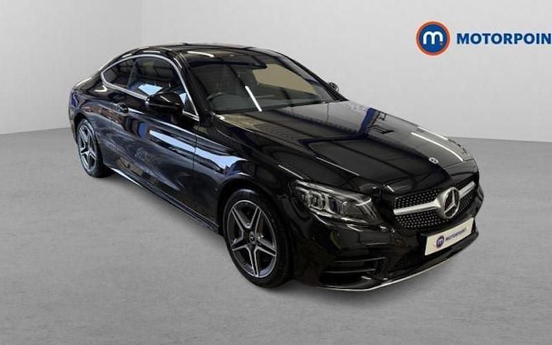 Used Mercedes C300 AMG line 265 HP (194 kW) 2022 Black Coupe