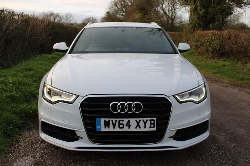 Used Audi A6 S-Line 190 HP (139 kW) 2014 White Estate