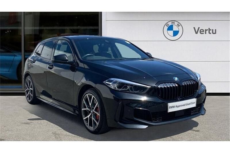 Black Used 2023 BMW 128 Shadowline Hatchback | £25,545 (Fair price) - Image 1/4