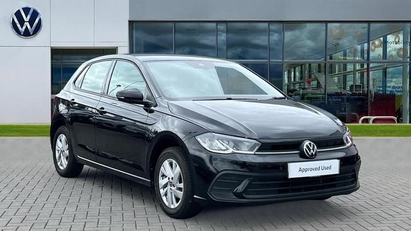 Deep black pearl Used 2021 VW Polo Life Hatchback | £14,110 (Fair price) - Image 1/4
