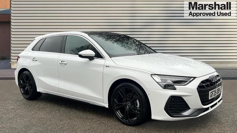 Arkona white Used 2025 Audi A3 S-Line | £27,940 (Expensive) - Image 1/4