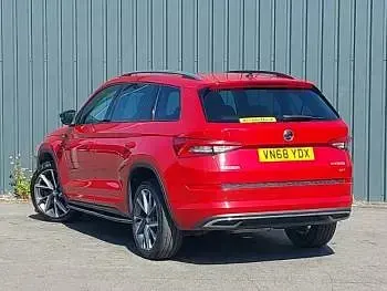 Used Skoda Kodiaq SportLine 190 HP (139 kW) 2018 Red SUV