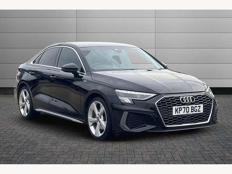 Black Used 2020 Audi A3 S-Line Sedan | £21,350 (Fair price) - Image 1/4
