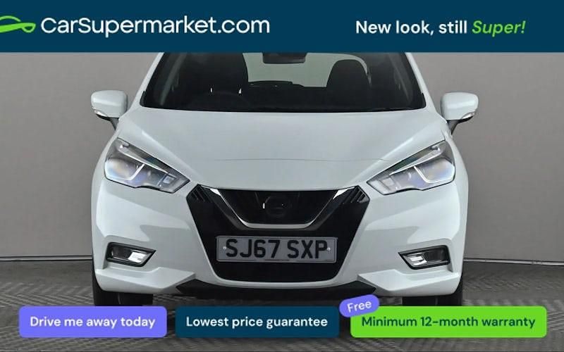 Used Nissan Micra Acenta 71 HP (52 kW) 2017 White Hatchback