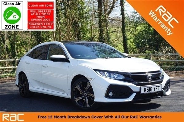 White Used 2018 Honda Civic EX Hatchback | £14,990 (Fair price) - Image 1/1