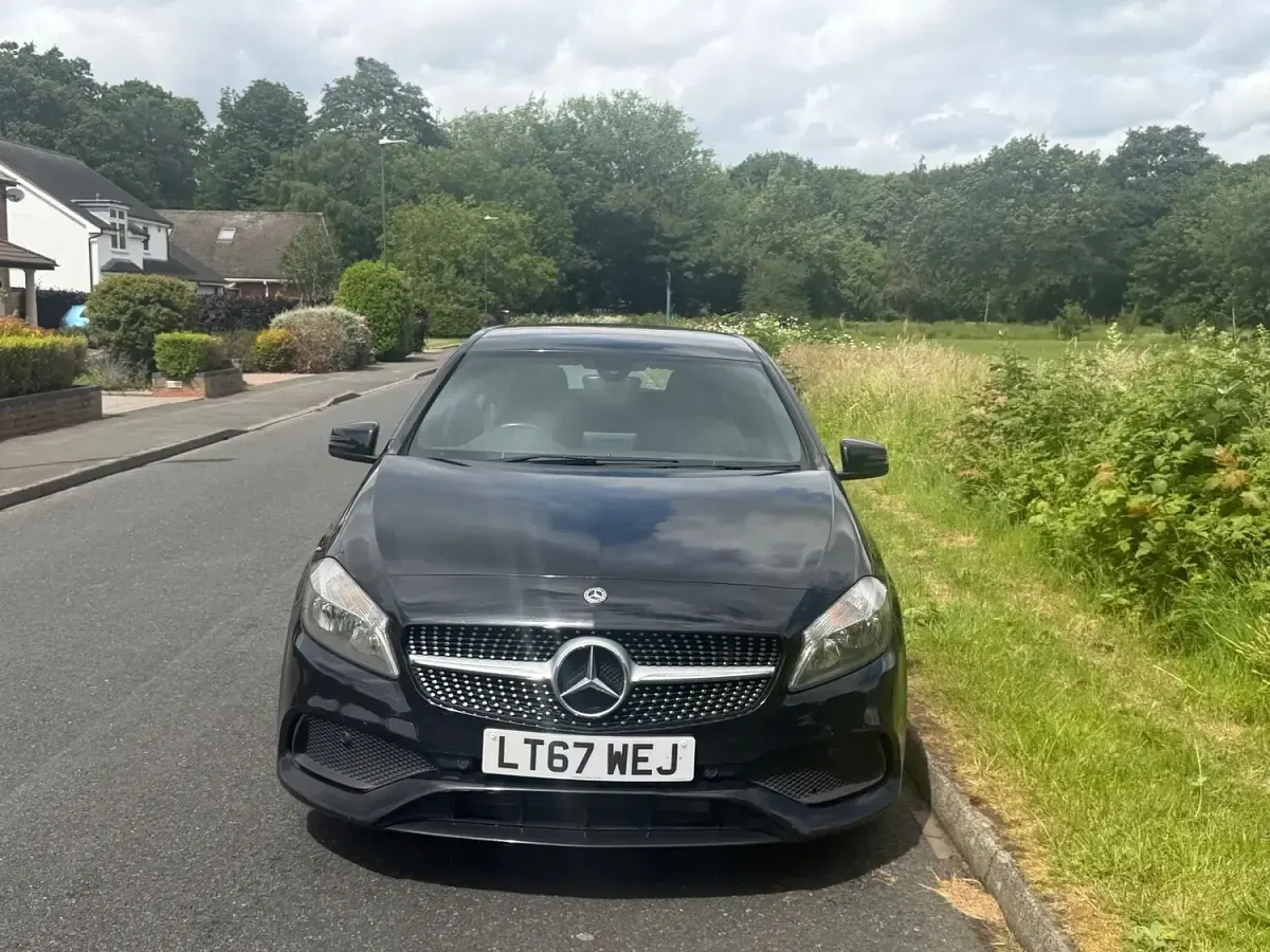 Used Mercedes A200 AMG line 2017 Black Hatchback