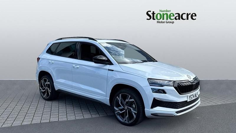 White Used 2024 Skoda Karoq SportLine SUV | £27,995 (Fair price) - Image 1/4