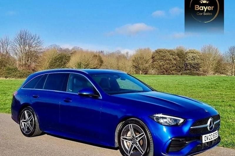 Used Mercedes C200 AMG line 2022 Blue Estate