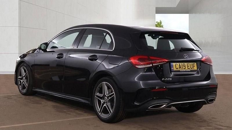 Used Mercedes A190 AMG line 2019 Black Hatchback