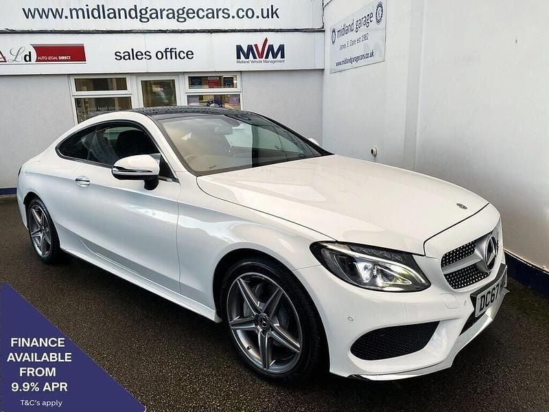 Used Mercedes C200 AMG Line Premium 184 HP (135 kW) 2017 White Coupe