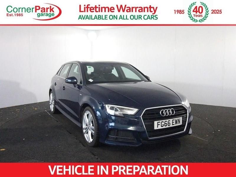 Blue Used 2016 Audi A3 Sportback S-Line Hatchback | £12,499 (Fair price) - Image 1/1