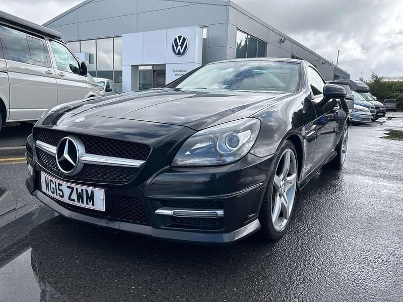 Black Used 2015 Mercedes SLK250 AMG Cabriolet | £9,490 (Fair price) - Image 1/3