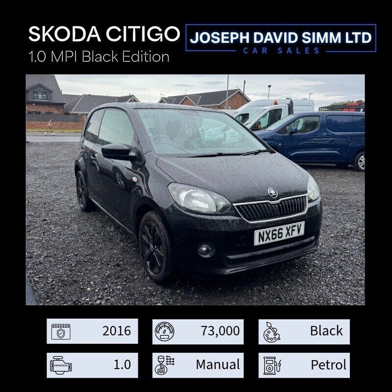 Black Used 2016 Skoda Citigo Hatchback | £4,749 (Fair price) - Image 1/4
