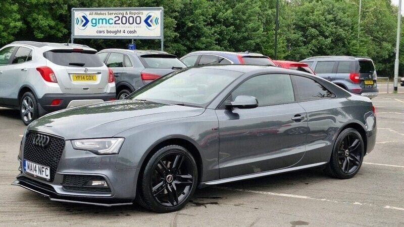 Grey Used 2014 Audi A5 S-Line Coupe | £8,395 (Good price) - Image 1/4