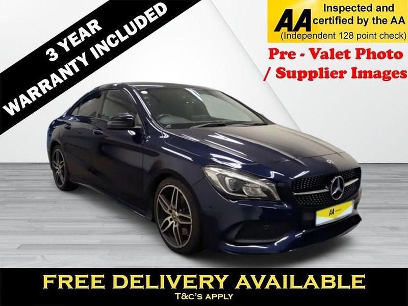 Blue Used 2018 Mercedes CLA220 AMG line Sedan | £14,895 (Fair price) - Image 1/3
