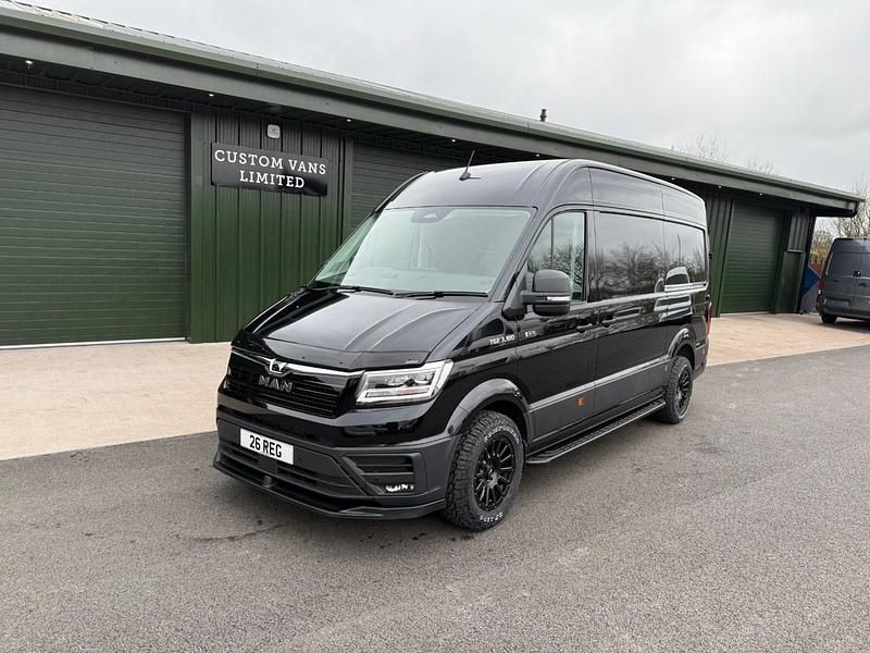 New MAN TGE 2026 Black Van