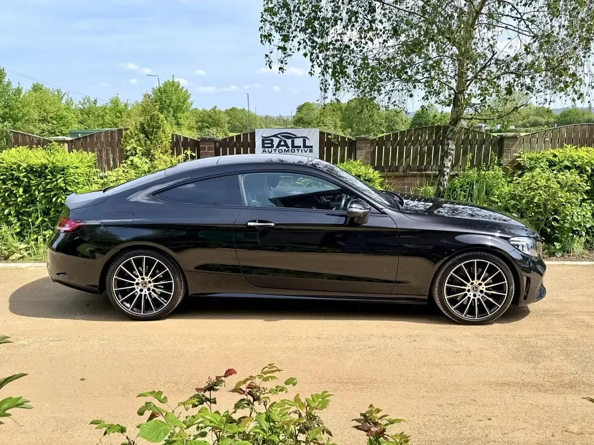 Used Mercedes C300 AMG line 2021 Black Coupe