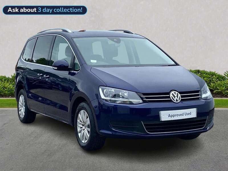 Blue Used 2021 VW Sharan SE MPV | £21,495 (Fair price) - Image 1/4