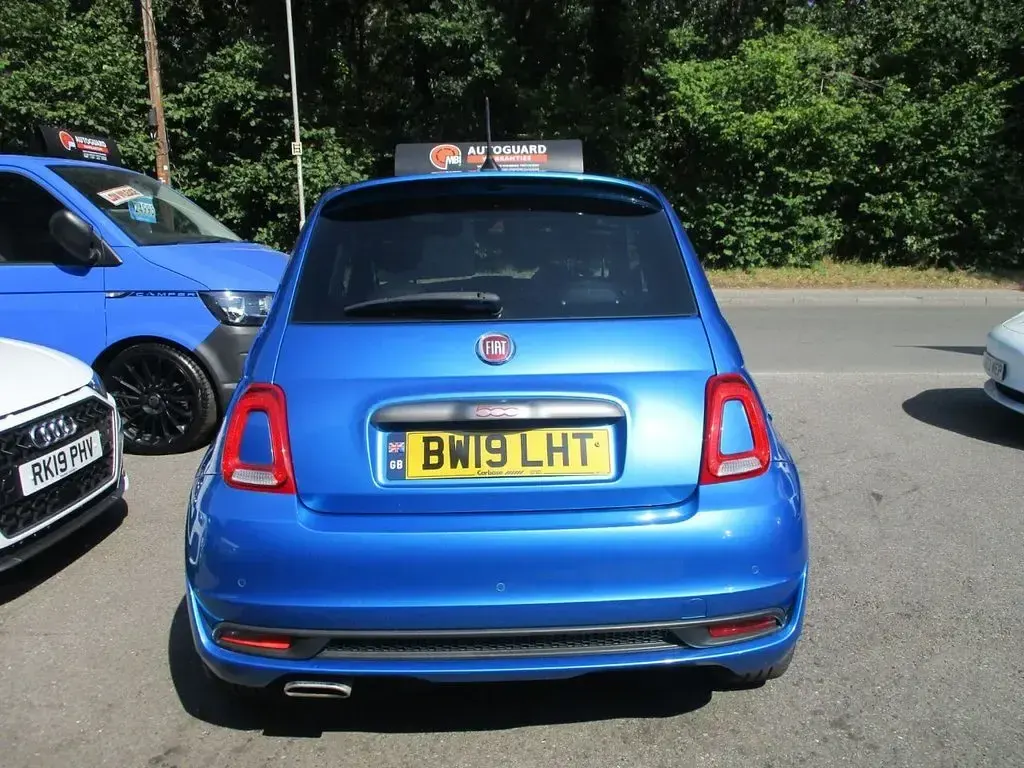 Used Fiat 500 S 69 HP (50 kW) 2019 Blue Hatchback