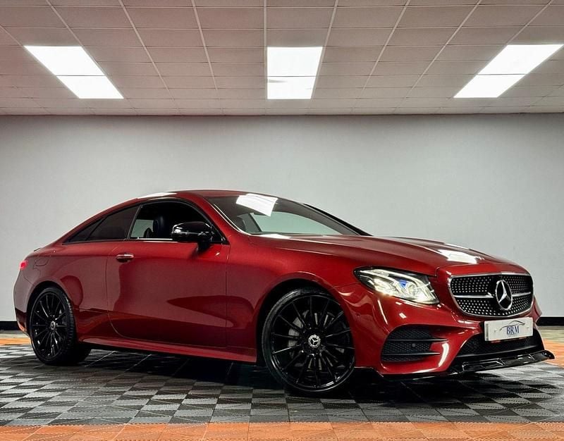 Red Used 2021 Mercedes E220 AMG line Coupe | £23,950 (Fair price) - Image 1/4