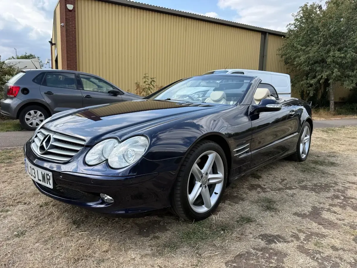 Used Mercedes SL500 Classic 306 HP (225 kW) 2003 Blue Cabriolet