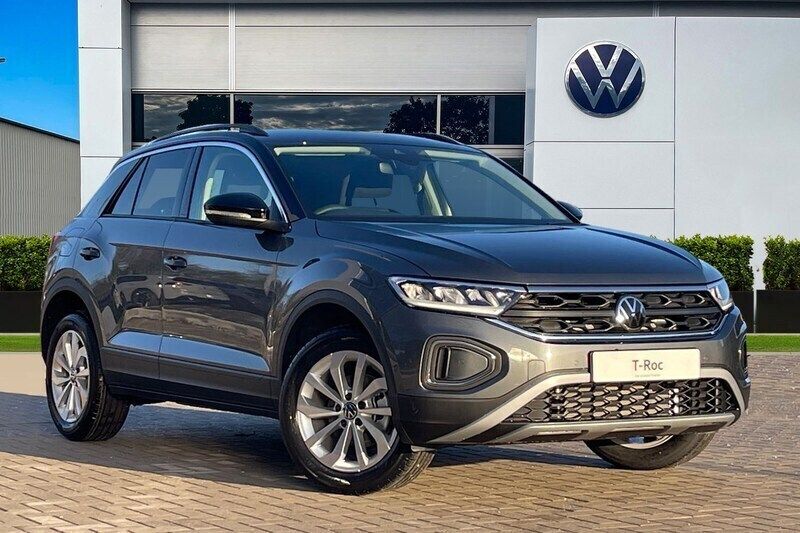 Grey New 2025 VW T-Roc Match SUV | £27,980 (Good price) - Image 1/4