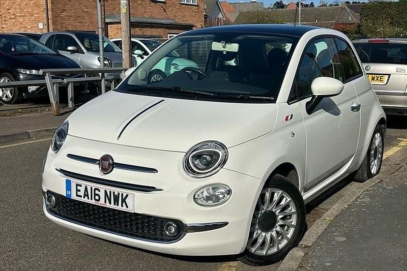 Used Fiat 500 Lounge 69 HP (50 kW) 2016 White Hatchback