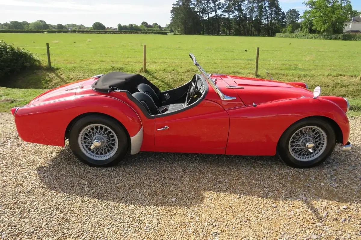 Used Triumph TR3 1957 Red Cabriolet