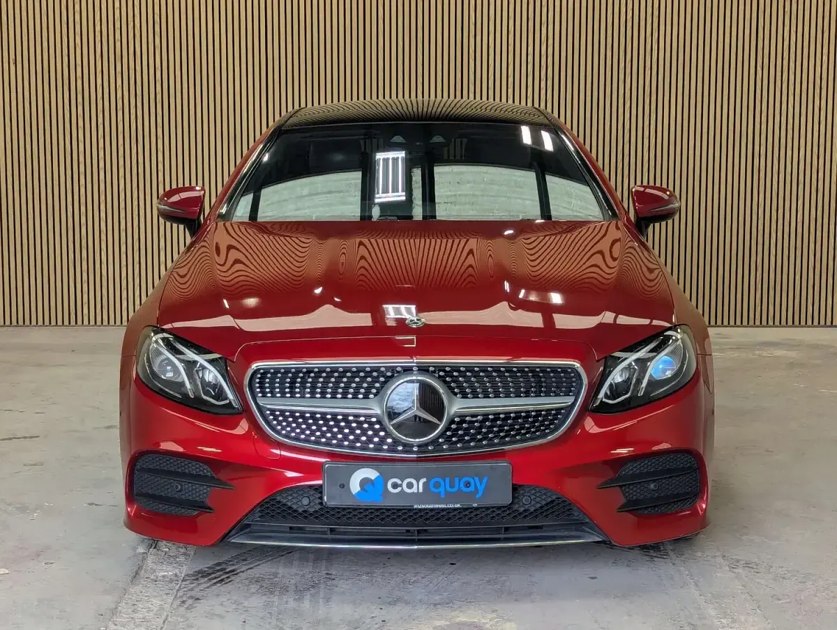 Used Mercedes E300 AMG Line Premium 245 HP (180 kW) 2018 Red Coupe