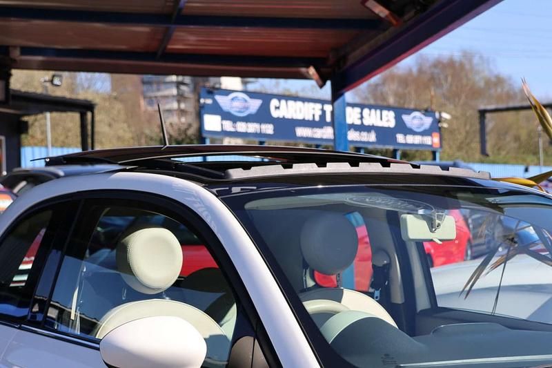 Used Fiat 500 Lounge 69 HP (50 kW) 2015 White Hatchback