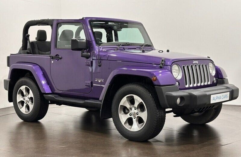 Purple Used 2018 Jeep Wrangler Sahara SUV | £28,995 (Super price) - Image 1/4