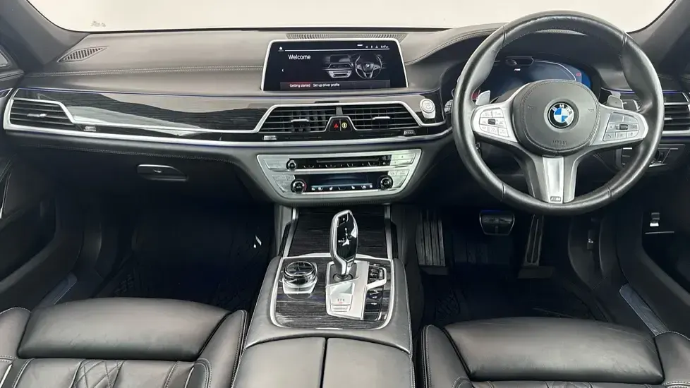 Used BMW 740L M Sport 335 HP (246 kW) 2021 Blue Sedan