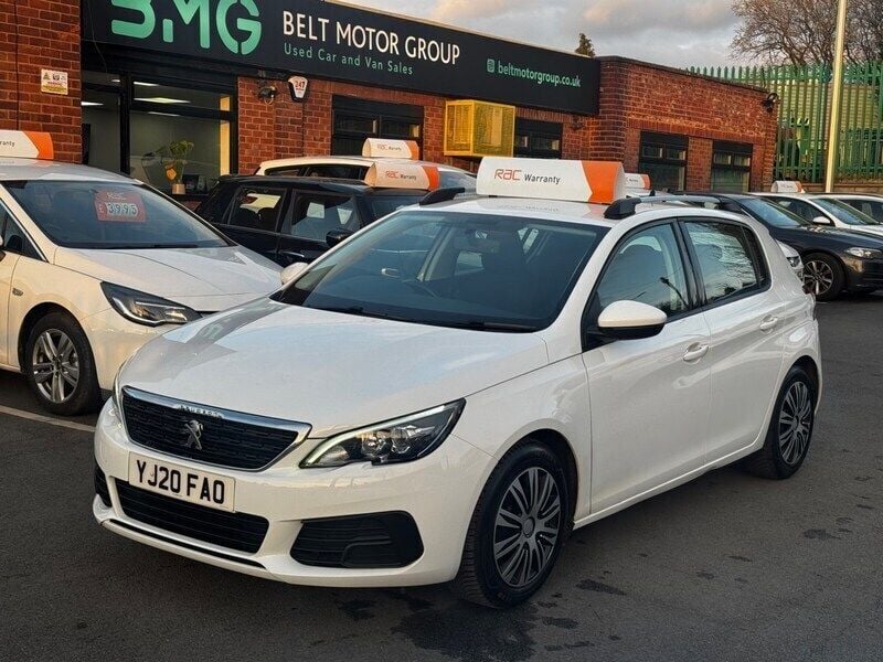 White Used 2020 Peugeot 308 Access Hatchback | £4,000 (Fair price) - Image 1/4