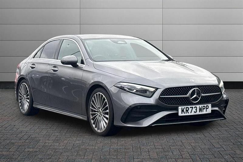 Used Mercedes A200 AMG Line Premium Plus 163 HP (119 kW) 2023 Mountain grey Sedan