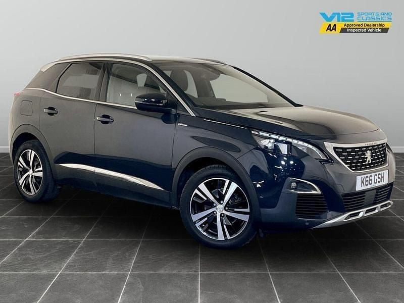 Grey Used 2018 Peugeot 3008 GT-line Hatchback | £11,995 (Good price) - Image 1/2