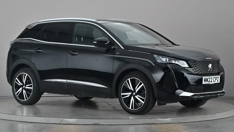 Black Used 2022 Peugeot 3008 Premium SUV | £19,995 (Fair price) - Image 1/4